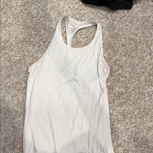 Athleta Ivory Racerback Tank Top Size Small
